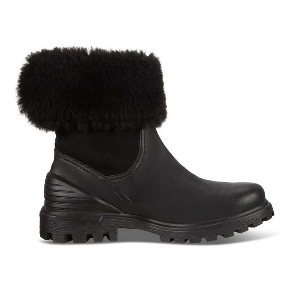 Botas Mujer - ECCO Tredtray Mid-Cut Slip-On - Negros - NFS021695